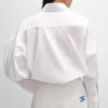 Oversized overhemd van katoenpopeline