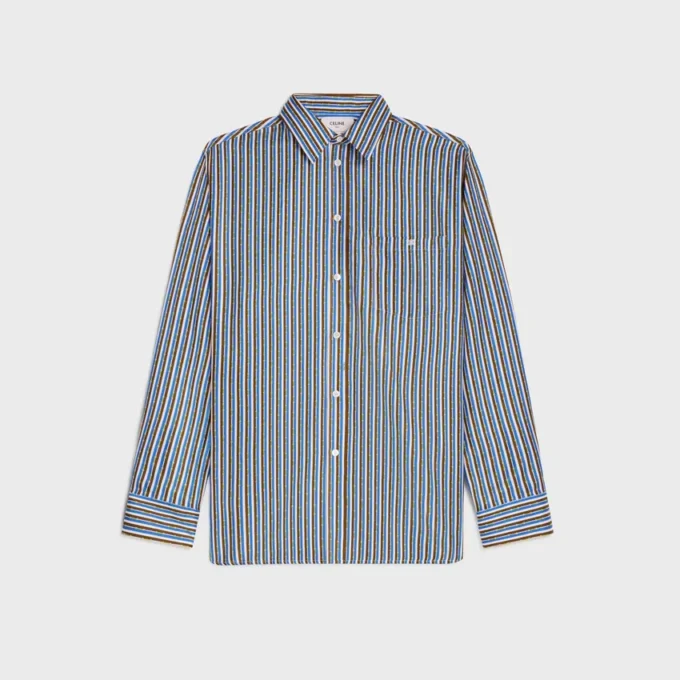 Oversized overhemd van zijden twill