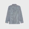 Oversized overhemd van zijden twill