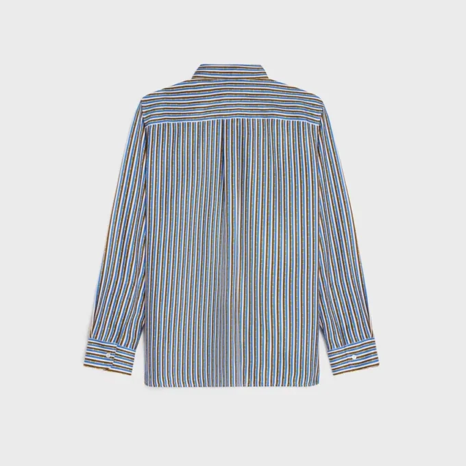 Oversized overhemd van zijden twill