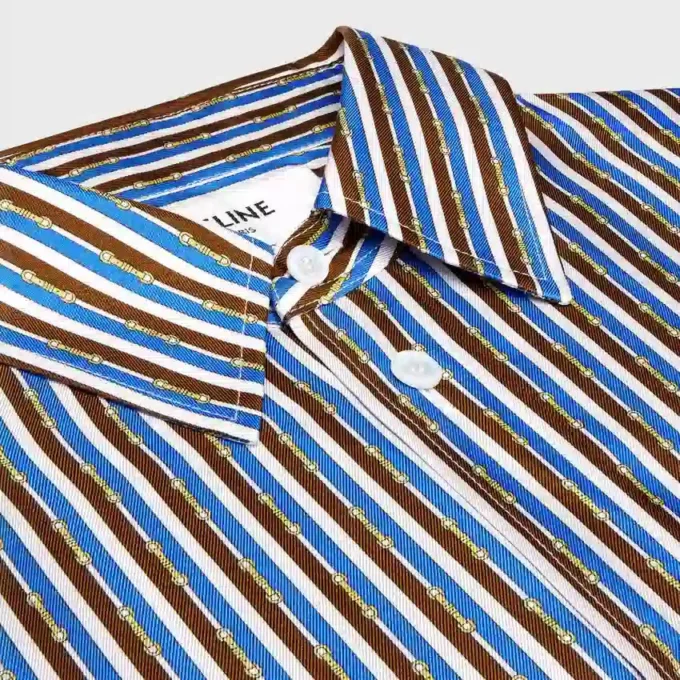 Oversized overhemd van zijden twill