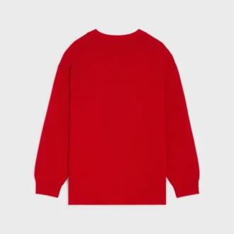 Oversized trui met V-hals van kasjmier