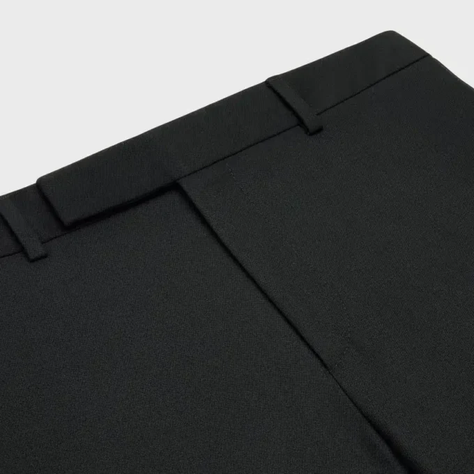 Pantalon Classique Tux in Grain De Poudre-wol