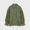 Parka van katoensatijn