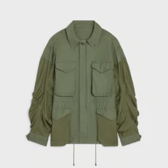 Parka van katoensatijn