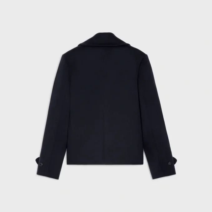 Peacoat van kasjmier