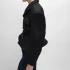 Peplumjasje van wollen gabardine
