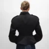 Peplumjasje van wollen gabardine