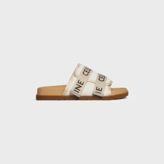 Pitea-sandaal van canvas met « CELINE »-jacquard