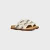 Pitea-sandaal van canvas met « CELINE »-jacquard