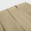 Plissébroek van katoen en wollen gabardine