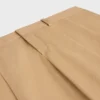 Plissébroek van katoenen canvas