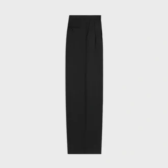 Plooirok van lichte wollen gabardine