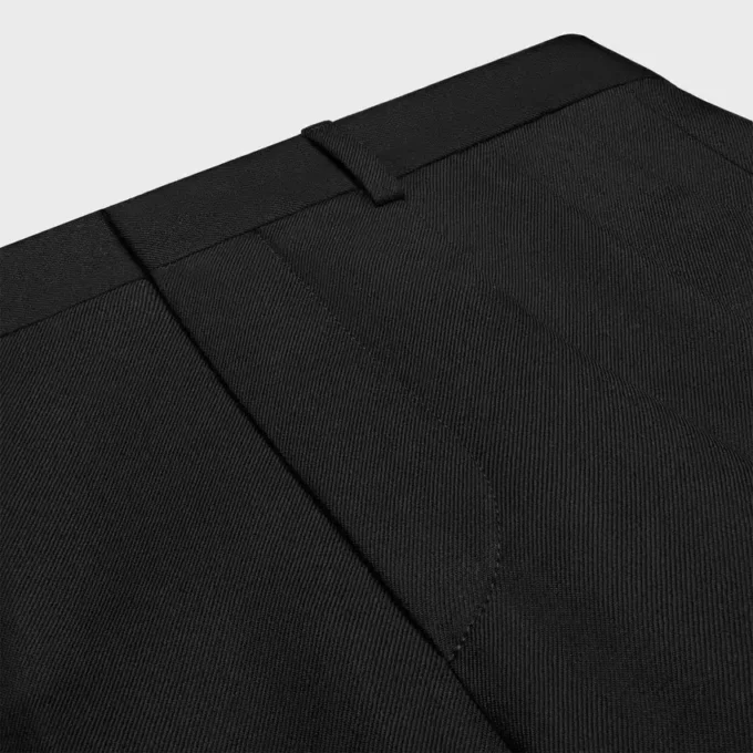 Plooirok van lichte wollen gabardine