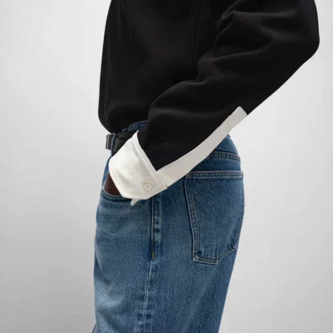 Poloshirt van geribd katoenjersey