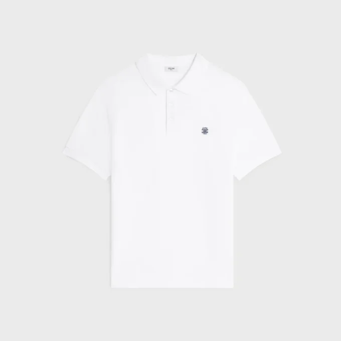 Poloshirt van piqué katoenjersey
