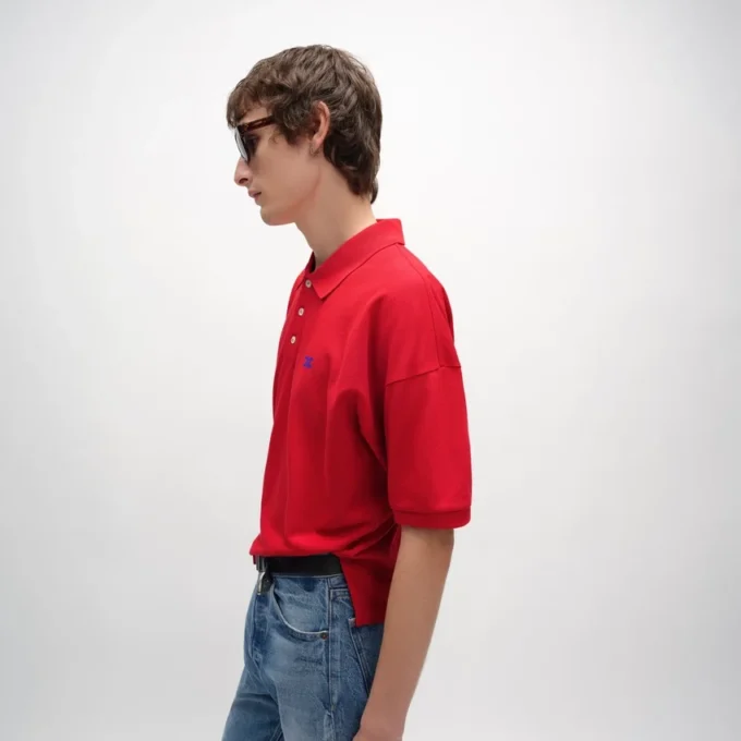 Poloshirt van piqué katoenjersey