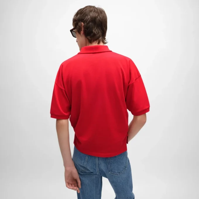 Poloshirt van piqué katoenjersey
