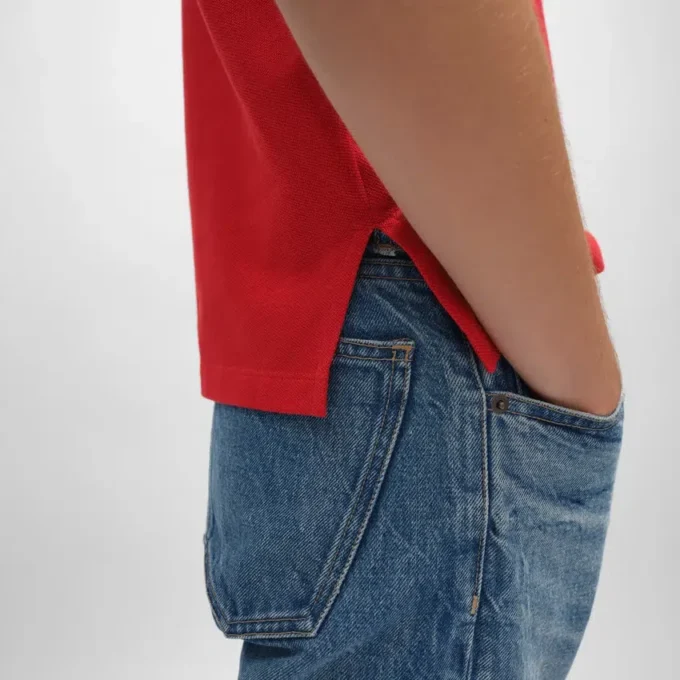 Poloshirt van piqué katoenjersey