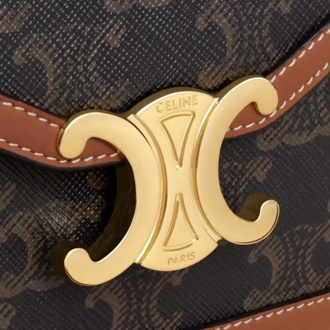 Portemonnee aan ketting Margo van Triomphe Canvas en kalfsleer