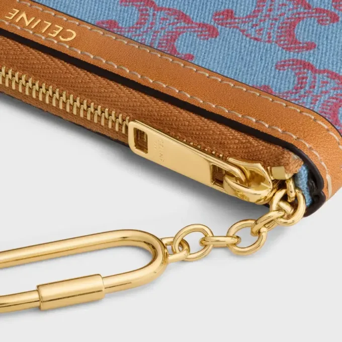 Portemonnee  van textiel met Triomphe-motief