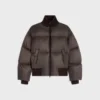 Pufferjack van licht nylon