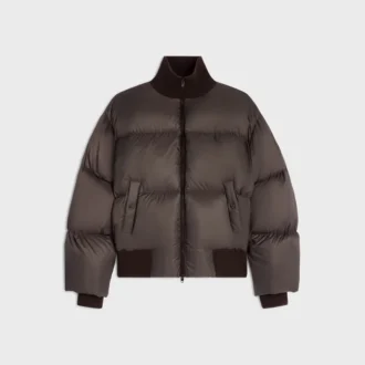 Pufferjack van licht nylon