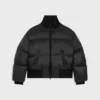 Pufferjack van licht nylon