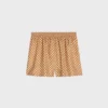 Pyjama-short van zijden twill