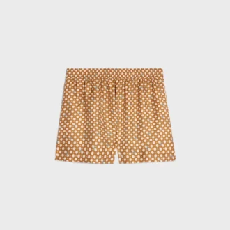 Pyjama-short van zijden twill