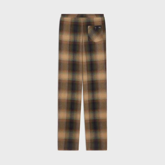 Pyjamabroek  van geruite wol