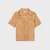 Pyjamahemd van zijden twill