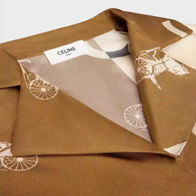 Pyjamahemd van zijden twill