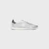 Racer Sneaker van nylon, gelamineerd kalfsleer en kalfsleer