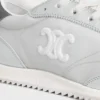 Racer Sneaker van nylon, gelamineerd kalfsleer en kalfsleer