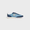 Racer Sneaker van nylon, suède kalfsleer en kalfsleer