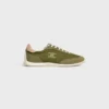 Racer Sneaker van nylon, suède kalfsleer en kalfsleer