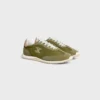 Racer Sneaker van nylon, suède kalfsleer en kalfsleer