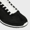 Racer Sneaker van nylon, suède kalfsleer en kalfsleer