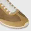 Racer Sneaker van nylon, suède kalfsleer en kalfsleer