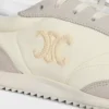 Racer Sneaker van nylon, suède kalfsleer en kalfsleer