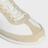 Racer Sneaker van nylon, suède kalfsleer en kalfsleer