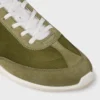 Racer Sneaker van nylon, suède kalfsleer en kalfsleer
