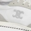 Racer Sneaker van nylon, suède kalfsleer en kalfsleer