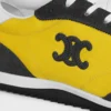 Racer Sneaker van nylon, suède kalfsleer en kalfsleer