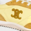 Racer Sneaker van nylon, suède kalfsleer en kalfsleer