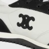 Racer Sneaker van nylon, suède kalfsleer en kalfsleer