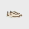 Racer Sneaker van nylon, suède kalfsleer en kalfsleer