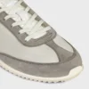 Racer Sneaker van nylon, suède kalfsleer en kalfsleer