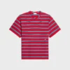 Regular T-shirt van gestreept katoen jersey